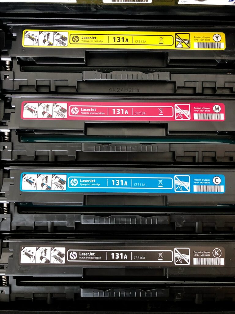 four laptop batteries